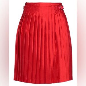 NWT HAI Red Pleated Skirt - Xs